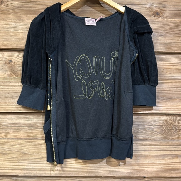 Vtg Juicy Girl Puff Sleeve Zip-Up - Picture 7 of 8